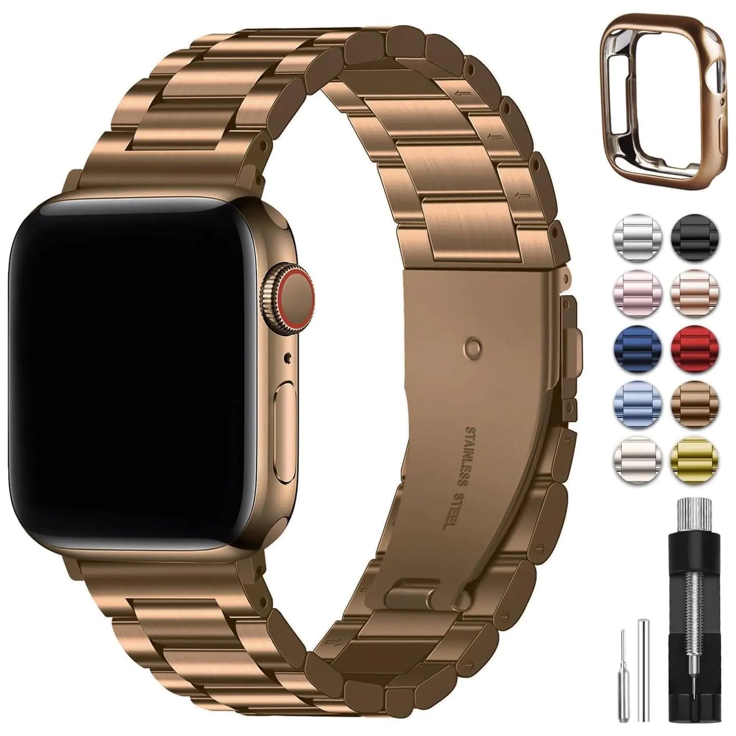 Fullmosa Metal Band & Case for Apple Watch - Multiple Sizes